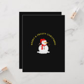 メリー＆フロスティークリスマス カード (正面/裏面インサイチュ)
