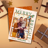 メリー&ブはっきりしたライトタイポグラフィ1枚キュイモダンー シーズンカード