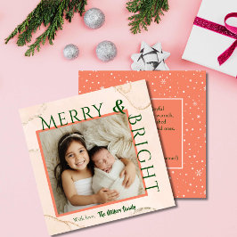 メリー&ブはっきりしたライトタイポグラフィ1枚キュイモダンー シーズンカード