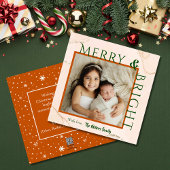 メリー&ブはっきりしたライトタイポグラフィ1枚キュイモダンー シーズンカード