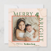 メリー&ブはっきりしたライトタイポグラフィ1枚キュイモダンー シーズンカード (正面)