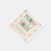 メリー＆ブライズ クリスマス ブライダルシャワー スタンダードカクテルナプキン (角)