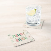 メリー＆ブライズ クリスマス ブライダルシャワー ペーパーコースター (インサイチュ)