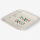 メリー＆ブライズ クリスマス ブライダルシャワー ペーパープレート (傾斜あり)