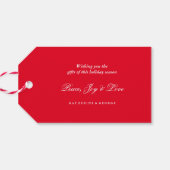 メリー&ブライトおもしろいカラフル紙吹雪ドットホリデイ ギフトタグ (裏面横)