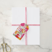 メリー&ブライトおもしろいカラフル紙吹雪ドットホリデイ ギフトタグ (より糸付き)