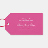 メリー&ブライトおもしろいカラフル紙吹雪ドットホリデイ ギフトタグ (裏面横)