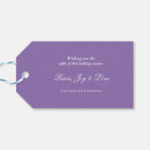 メリー&ブライトおもしろいカラフル紙吹雪ドットホリデイ ギフトタグ (裏面横)