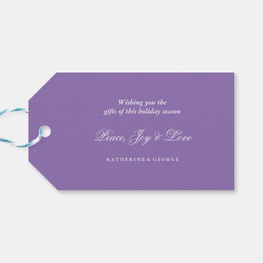 メリー&ブライトおもしろいカラフル紙吹雪ドットホリデイ ギフトタグ (裏面横)