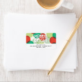 メリー&ブライトおもしろいカラフル紙吹雪ドットホリデイ ラベル (インサイチュ)