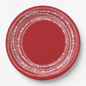 メリー&ブライトきらめくライトシックホリデーパーティー ペーパープレート (正面)