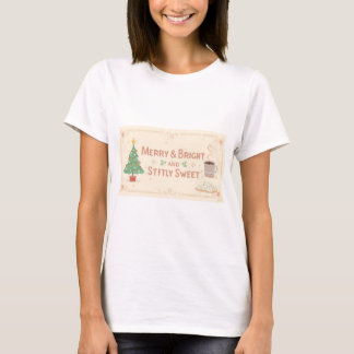 メリー&ブライトとソフトスウィート - パステルクリスマス Tシャツ