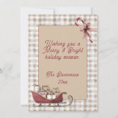 メリー＆ブライトのギンガム写真ホリデー クリスマス (裏面)