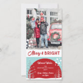 メリー&ブライトウィンターワンダーランド雪の木写真 シーズンカード (正面)