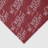 メリー&ブライトエレガントスクリプモダント赤クリスマス 薄葉紙 (詳細)