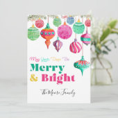 メリー&ブライトカラフルクリスマスカード シーズンカード (スタンド正面)