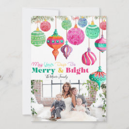 メリー&ブライトカラフルクリスマスカード シーズンカード