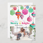 メリー&ブライトカラフルクリスマスカード シーズンカード (正面/裏面)