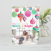 メリー&ブライトカラフルクリスマスカード シーズンカード (スタンド正面)