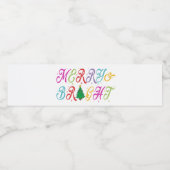 メリー&ブライトカラフルクリスマスツリーフェスティバル ペットボトルラベル (シングルラベル)