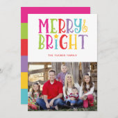 メリー&ブライトカラフルストライプス シーズンカード (正面/裏面)