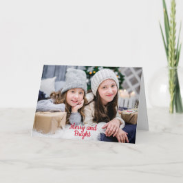 メリー&ブライトカントリーChristmas 2フォトホリデー シーズンカード