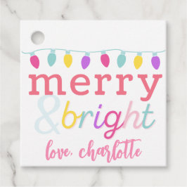 メリー&ブライトキッズクリスマスライトメッセージカード フェイバータグ