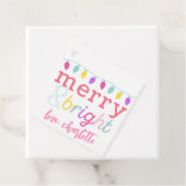 メリー&ブライトキッズクリスマスライトメッセージカード フェイバータグ (インサイチュ)