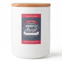 メリー&ブライトクリスマスタイポグラフィカスタムバナー