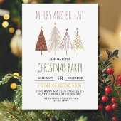 メリー&ブライトクリスマスパーティーフェスティバルベビーシャワー 招待状