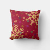 メリー&ブライトクリスマスホリデースノーフレークベンデル クッション (正面)