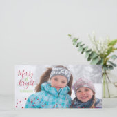 メリー&ブライトクリスマスホリデーフォトカード シーズンカード (スタンド正面)