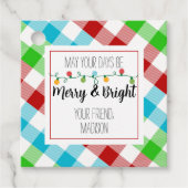 メリー&ブライトクリスマスライトギフトラベル フェイバータグ (正面)