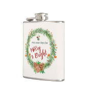 メリー&ブライトクリスマスリース フラスク (左)