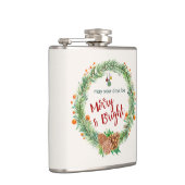 メリー&ブライトクリスマスリース フラスク (右)