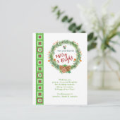 メリー&ブライトクリスマスリース ポストカード (スタンド正面)