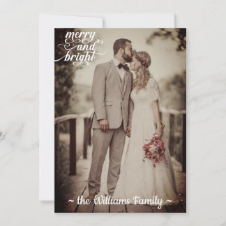 メリー&ブライトクリスマスヴィンテージレトロ旧写真 シーズンカード