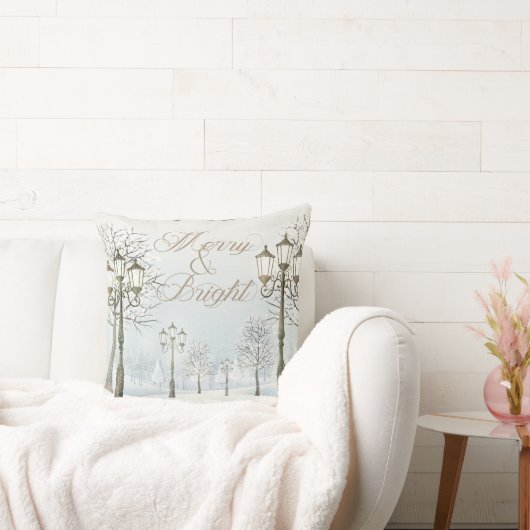 メリー&ブライトクリスマス装飾用クッション クッション (ソファ)