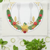 メリー&ブライトクリスマス キッチンタオル (折り畳み)