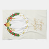 メリー&ブライトクリスマス キッチンタオル (横)