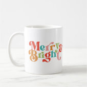メリー&ブライトクリスマス コーヒーマグカップ (左)