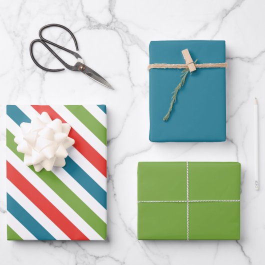 メリー&ブライトクリスマス ラッピングペーパーシート (正面)