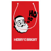 メリー&ブライトサンタ抱き枕 – クリスマスホリデー スモールペーパーバッグ (裏面)