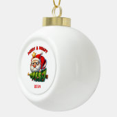 メリー&ブライトサンタ セラミックボールオーナメント (右)