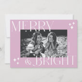 メリー&ブライトシンプルとエレガントクリスマスフォト シーズンカード (正面)