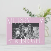 メリー&ブライトシンプルとエレガントクリスマスフォト シーズンカード (スタンド正面)