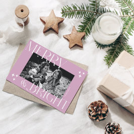 メリー&ブライトシンプルとエレガントクリスマスフォト シーズンカード