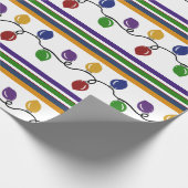 メリー&ブライトストライプのホリデーラッピング紙 ラッピングペーパー (角)