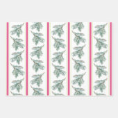 メリー&ブライトタイポグラフィクリスマス ラッピングペーパーシート (正面3)