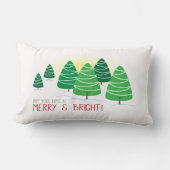 メリー&ブライトツリーズガーランドクリスマス ランバークッション (正面)